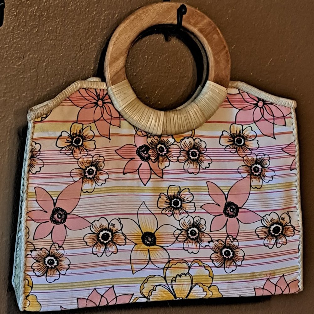 Hard Handled Purse Bag